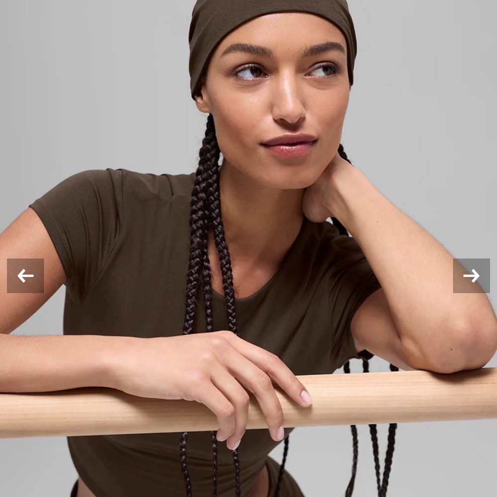 ALO Yoga White Performance Conquer Headband - Picture 5 of 5